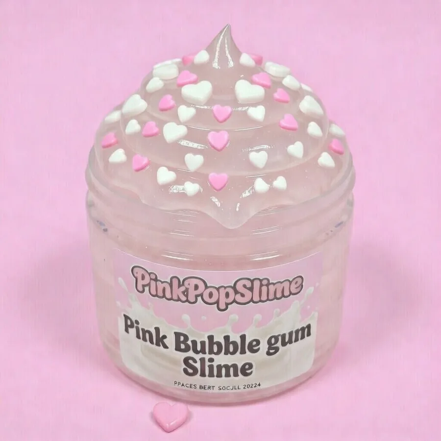 Pink Bubble Gum Slime