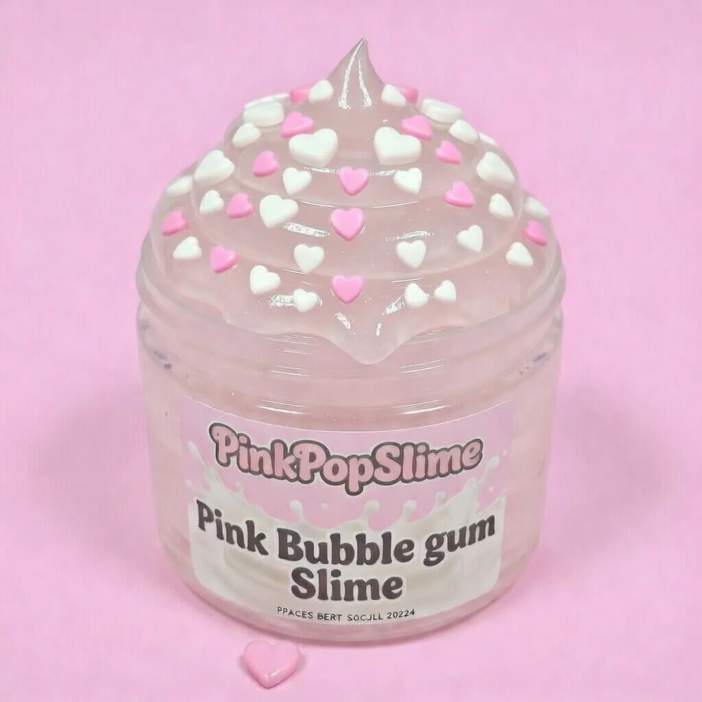 Pink Bubble Gum Slime